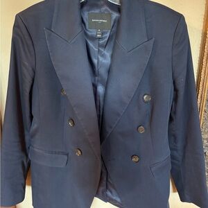 Banana Republic Midnight Blue Double-Breasted Jacket